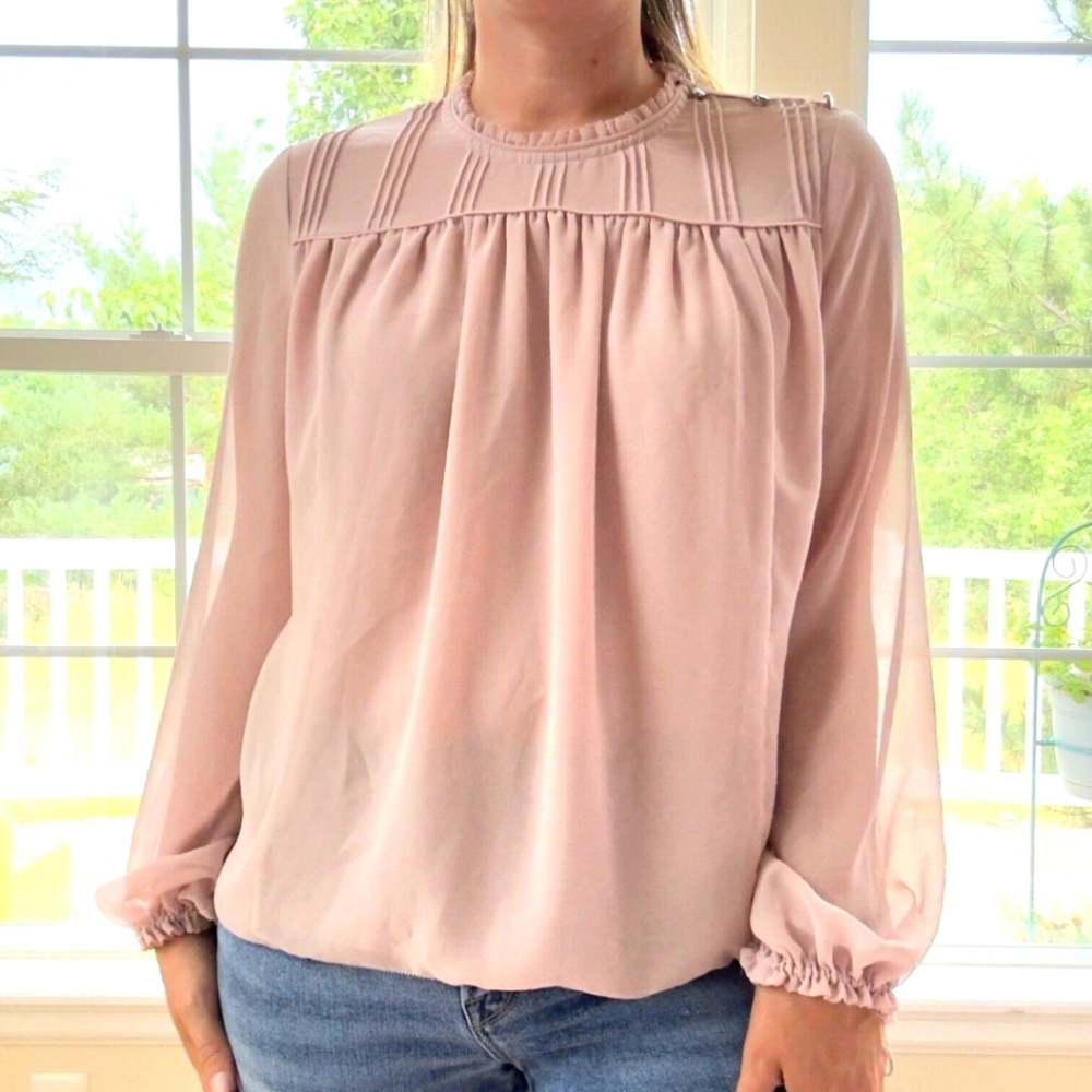 Wilfred Lourdes Blouse, NWOT, Dusty Pink